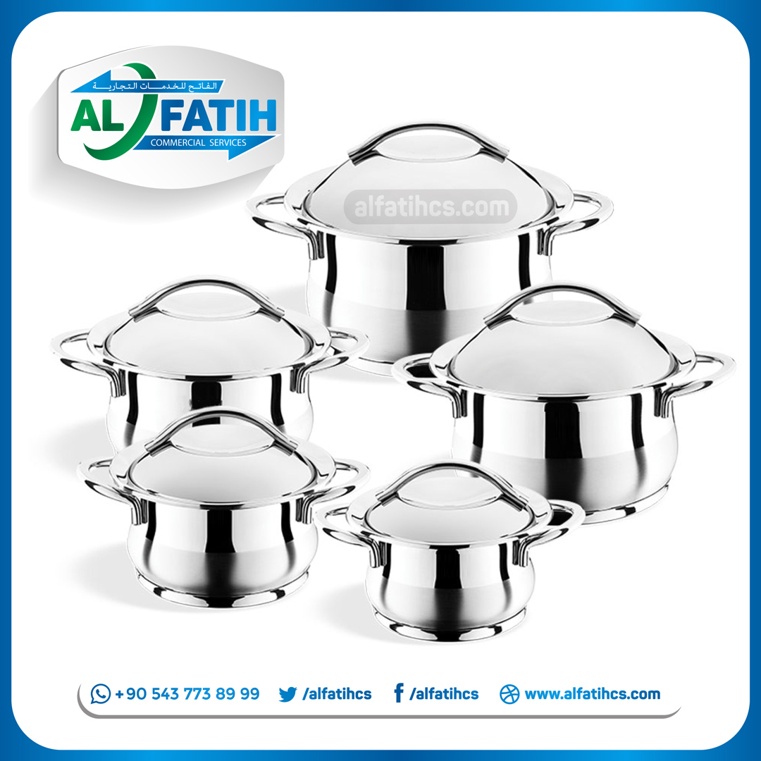 الأواني المعدنية -أطقم الطناجر - Image 12