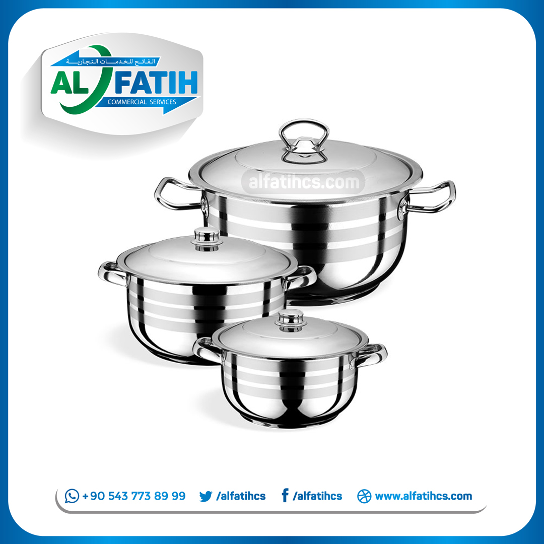 الأواني المعدنية -أطقم الطناجر - Image 26