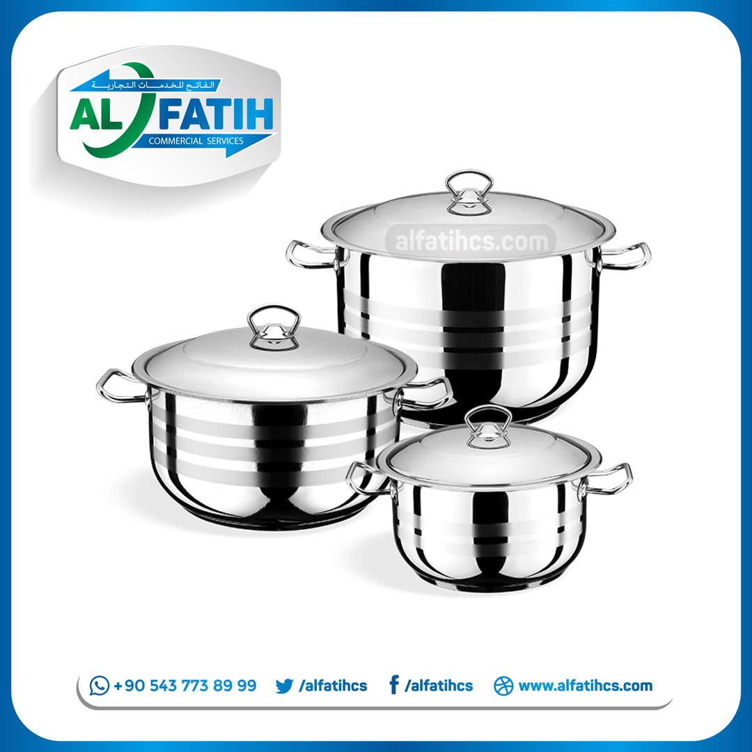 الأواني المعدنية -أطقم الطناجر - Image 25