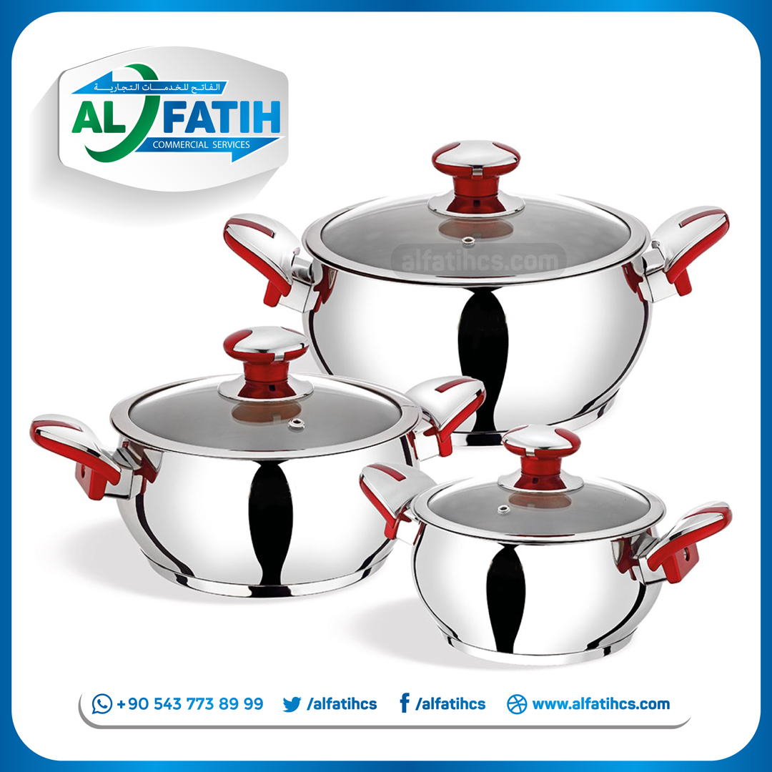 الأواني المعدنية -أطقم الطناجر - Image 2